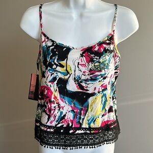 NEW Cotton Candy Graffiti Print Tank Top